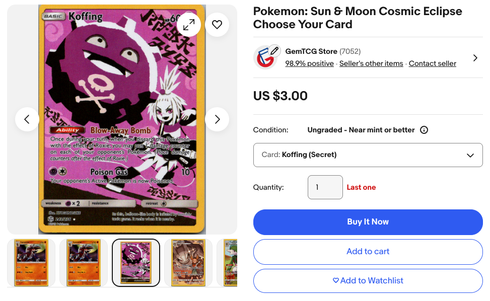 ebay Variation Listings